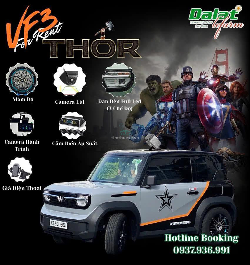 cho thuê oto tự lái VinFast VF3 phường Xuân Trường - Đà Lạt Đà Lạt Lâm Đồng giá rẻ